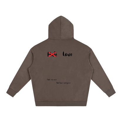 HeyHappi Love Over Hate Hoodie